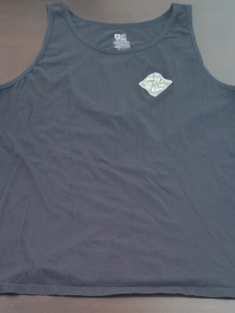 Salty Crew Black Tank Top with Chest Patch